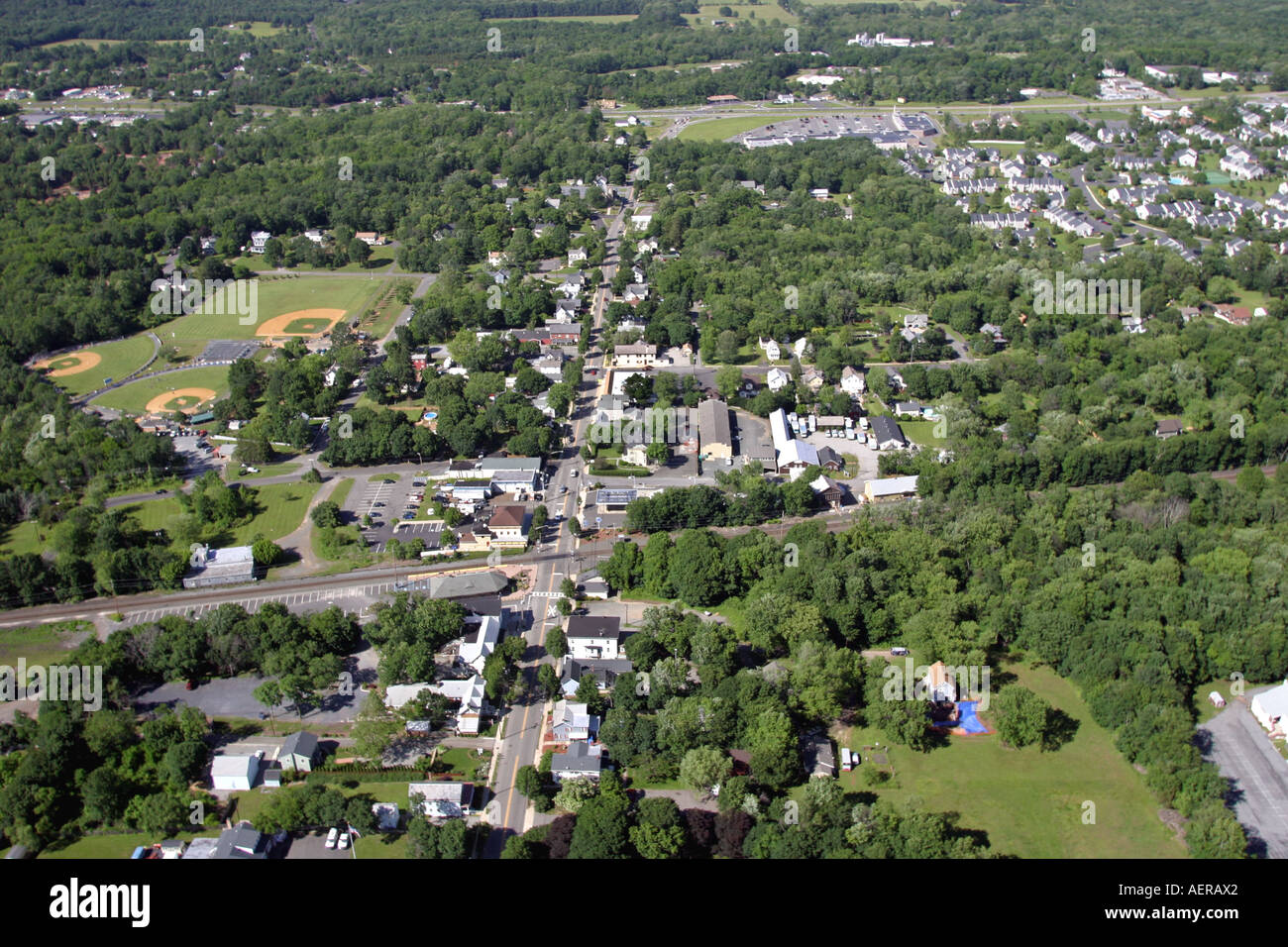 Aerial view of Whitehouse Station, New Jersey, U.S.A Stock Photo Alamy