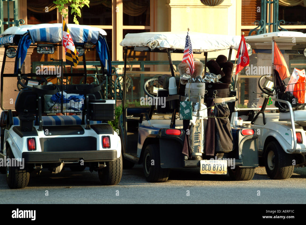 Golf Club Carts in Spanish Springs The Villages mid Florida fl USA