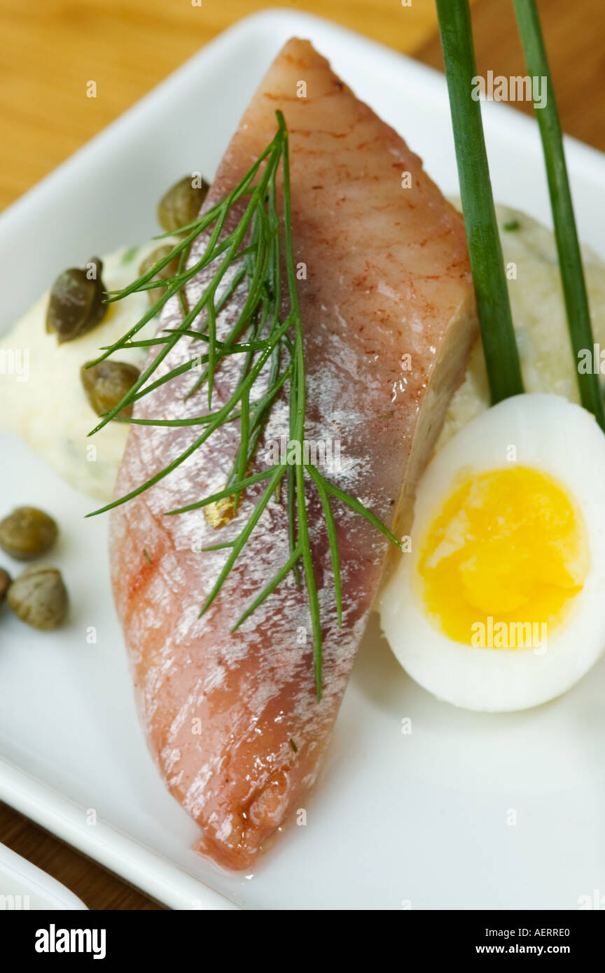 Swedish food, Herring appetizer Stock Photo