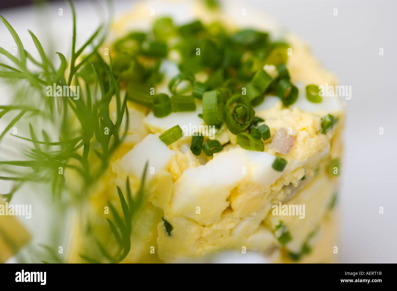 Swedish food, Chopped egg salad Stock Photo Alamy