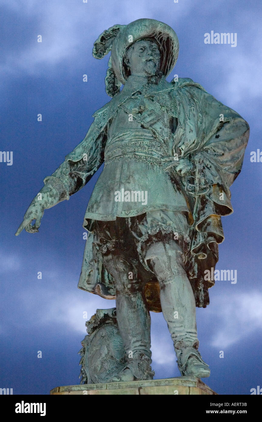 Sweden, Goteborg, Statue of King Gustav Adolf Stock Photo