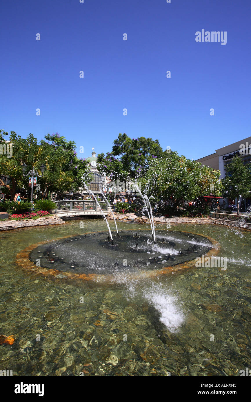 The Grove shopping area near the Farmers market downtown Los Angeles, United States of America Stock Photo