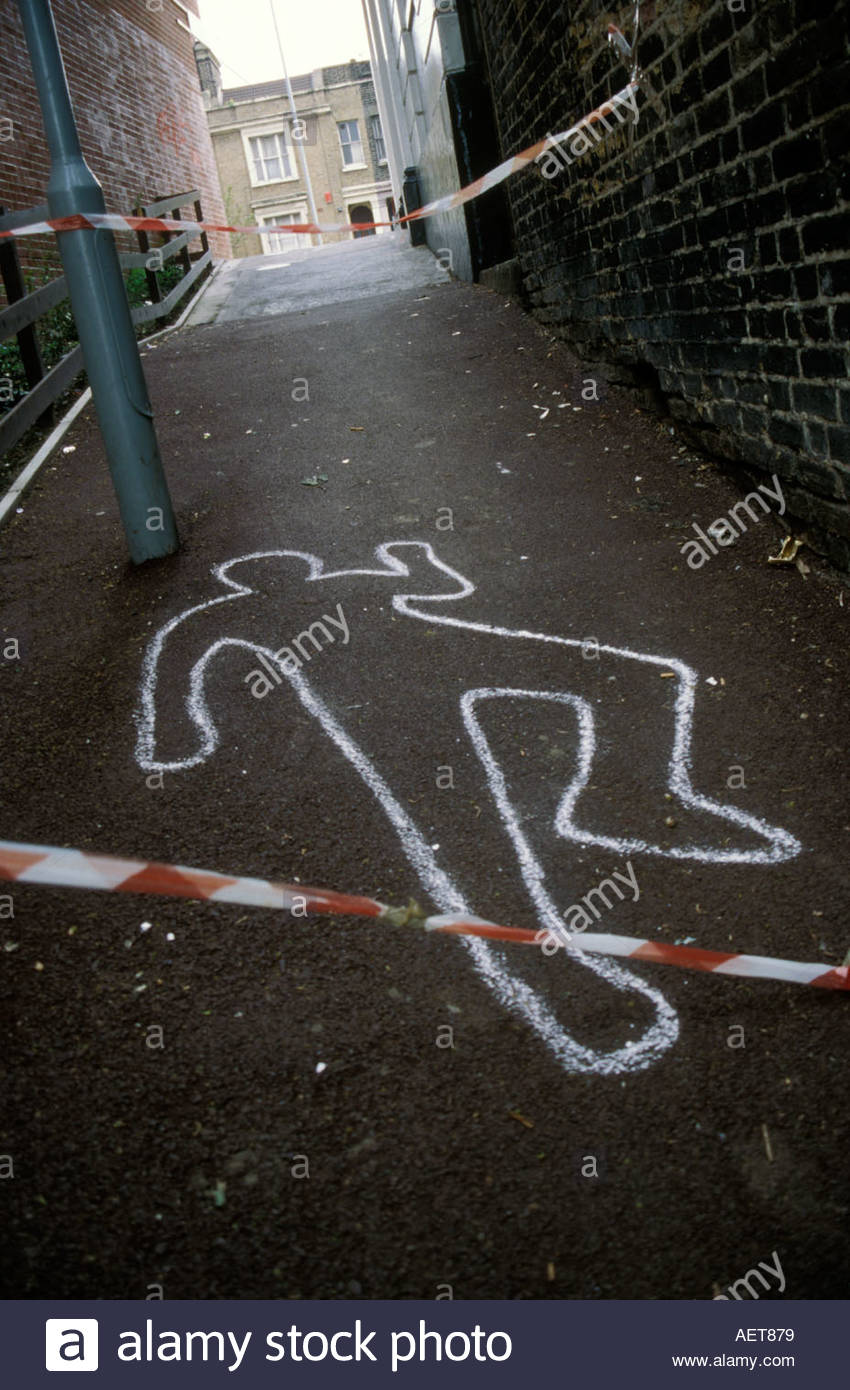 Chalk Outline High Resolution Stock Photography and Images Alamy