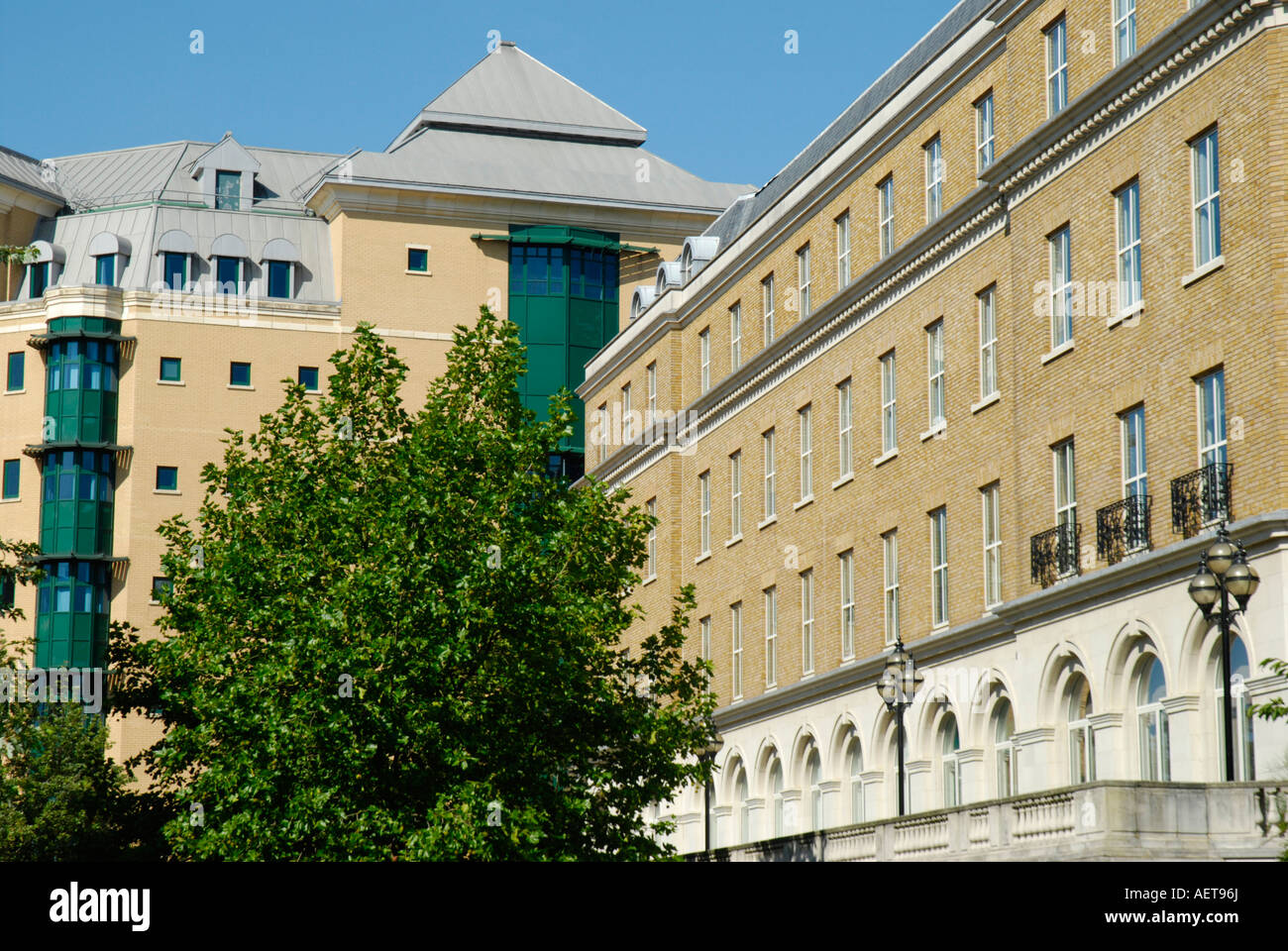 Modern office and residential buildings in the Forbury area of Reading Berkshire England Stock Photo