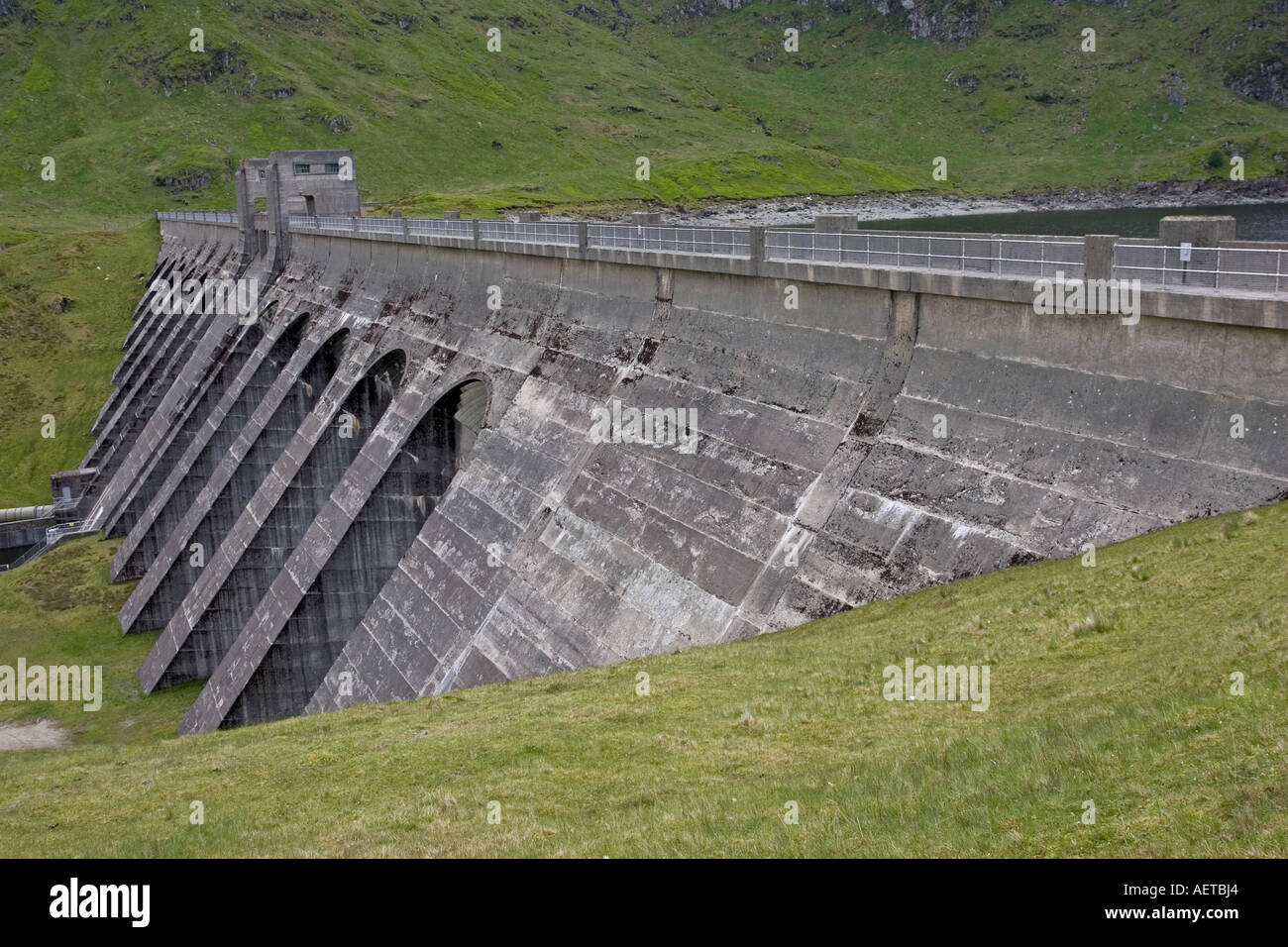 Scottish Hydro dam at Lochan na Lairige on Ben Lawers near Killin Stock Photo 7858275 Alamy
