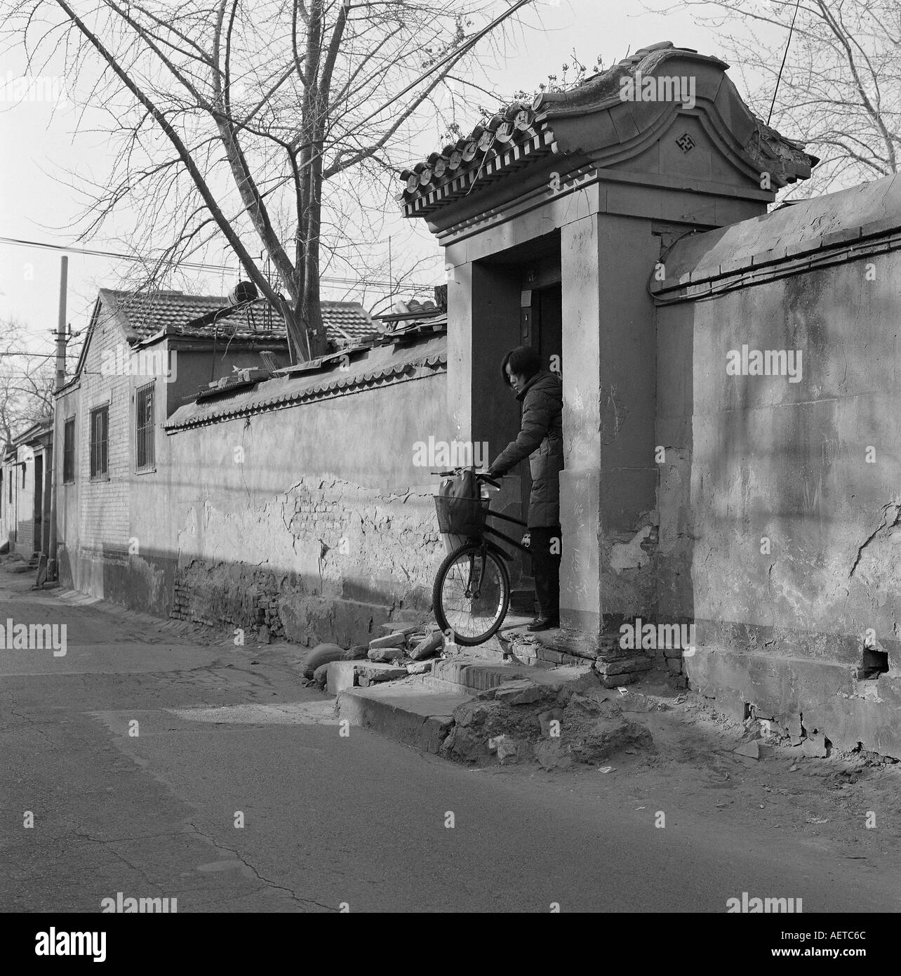 Beijing hutong historic Black and White Stock Photos & Images - Alamy