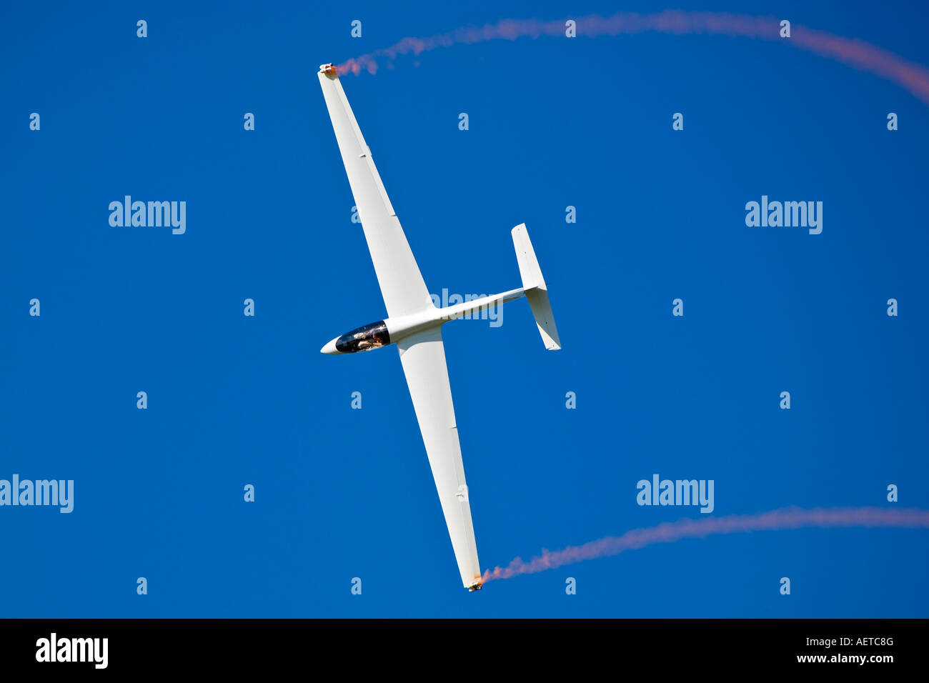 The S1 Swift aerobatic glider display at Dunsfold Surrey UK 2007 Stock