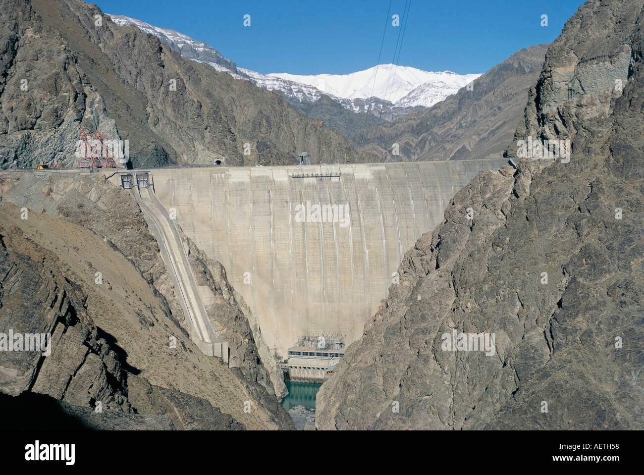The Karaj Dam Iran Middle East Stock Photo