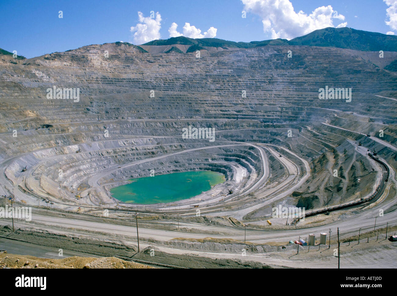 Bingham Canyon Copper Mine Largest Man Made Hole In The World United States Of America North America Stock Photo Alamy
