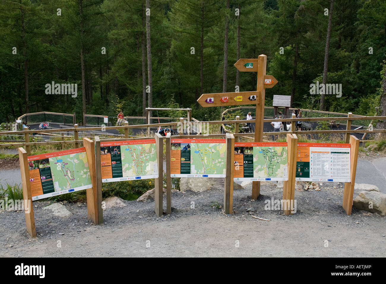 Coed Y Brenin Mountain Bike Information Panels Snowdonia National