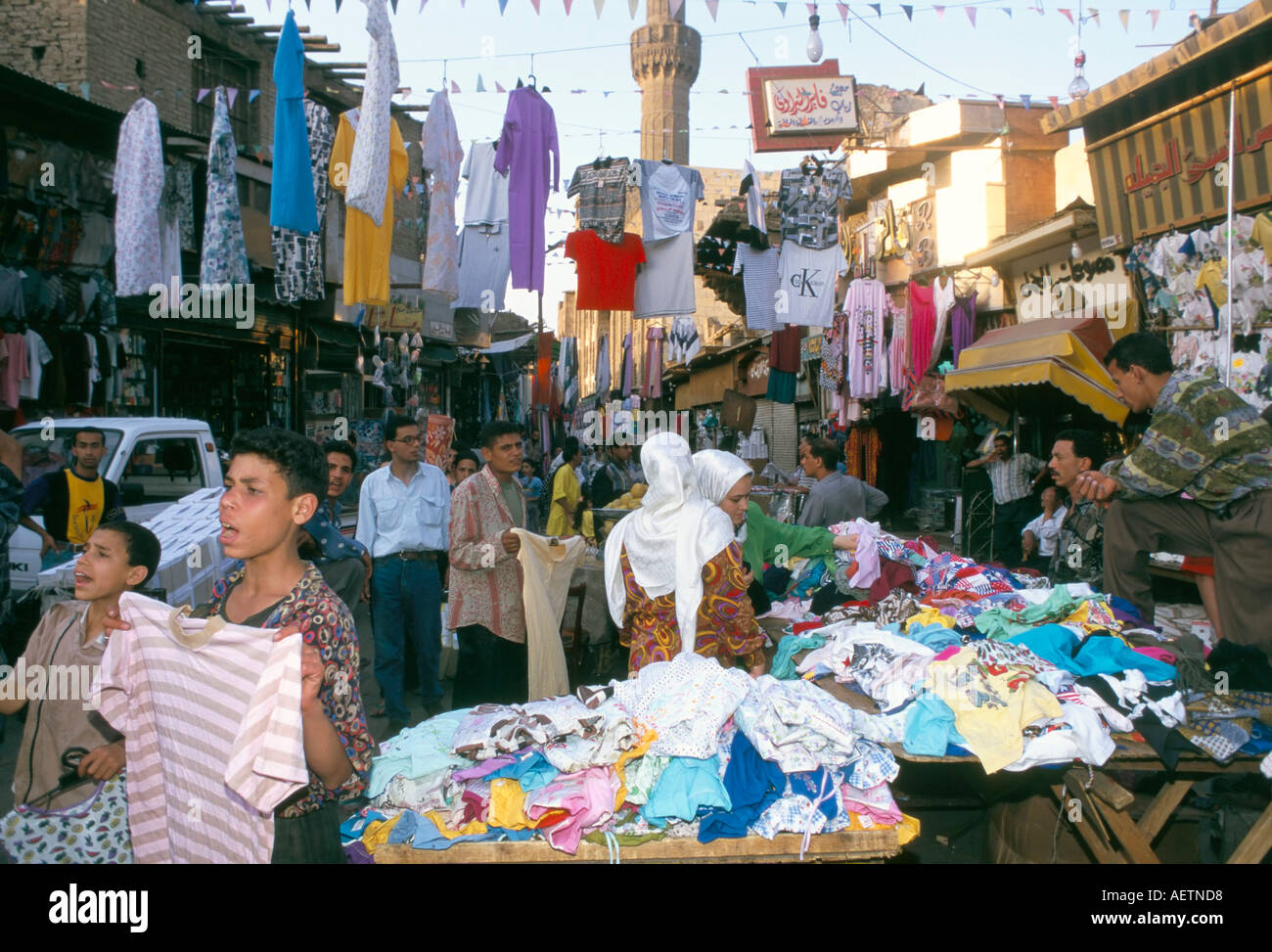 Bab Zuelo souks Cairo Egypt North Africa Africa Stock Photo