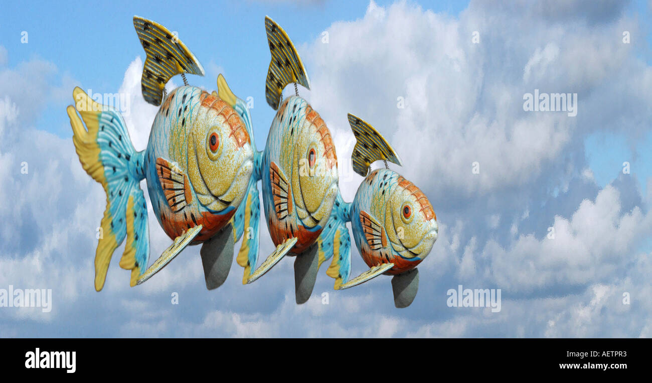 Three flying fish hi-res stock photography and images - Alamy