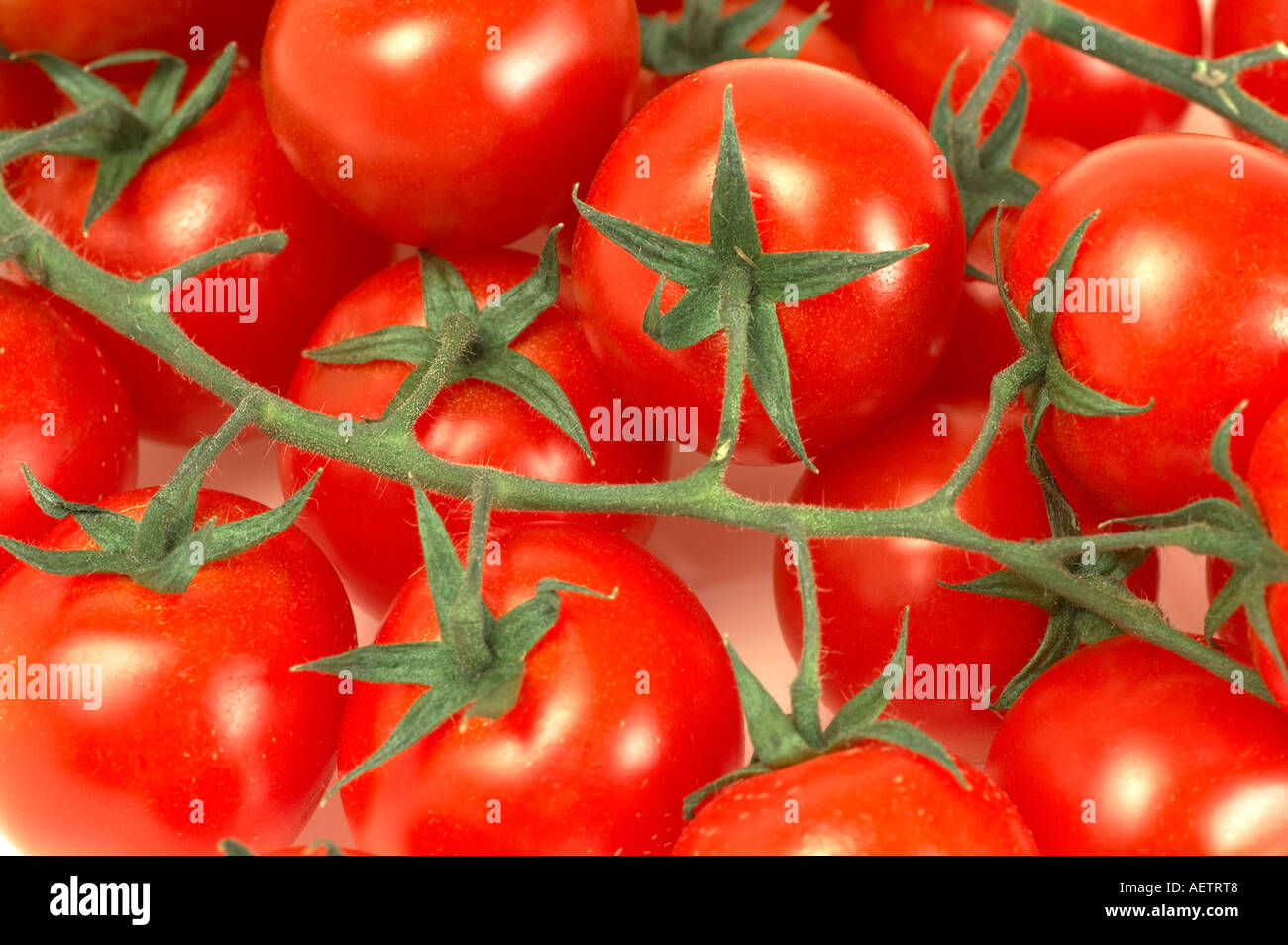 Bunch of cherry tomatoes Stock Photo - Alamy