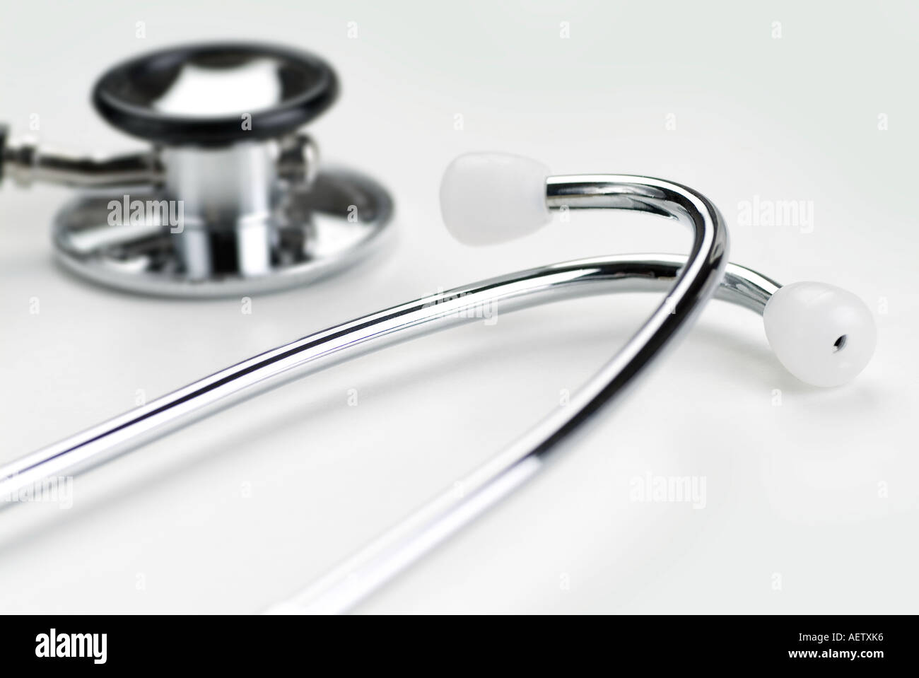 Stethoscope on white background Stock Photo - Alamy