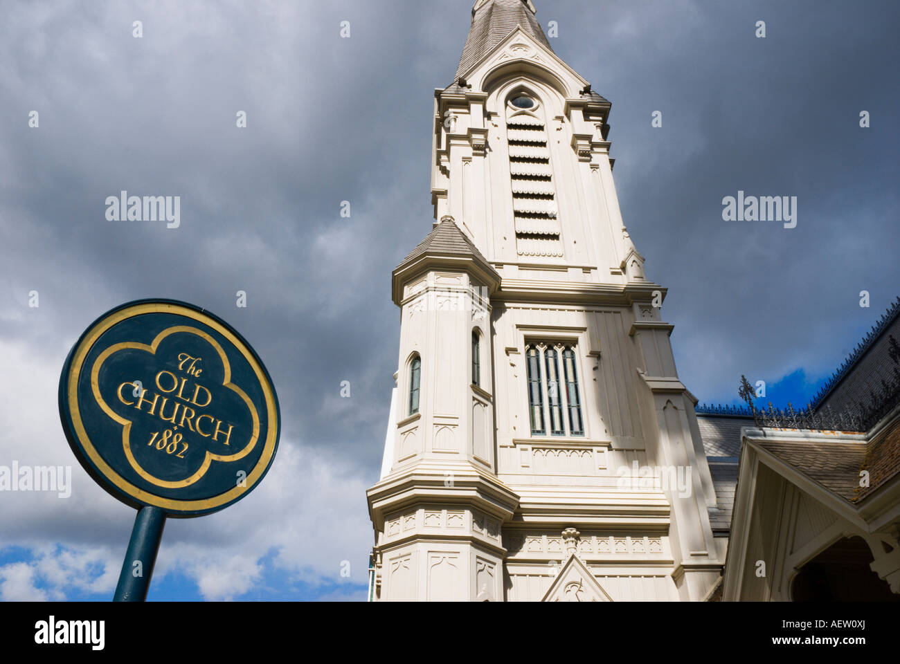 The Old Church 1882 Portland Oregon Stock Photo Alamy