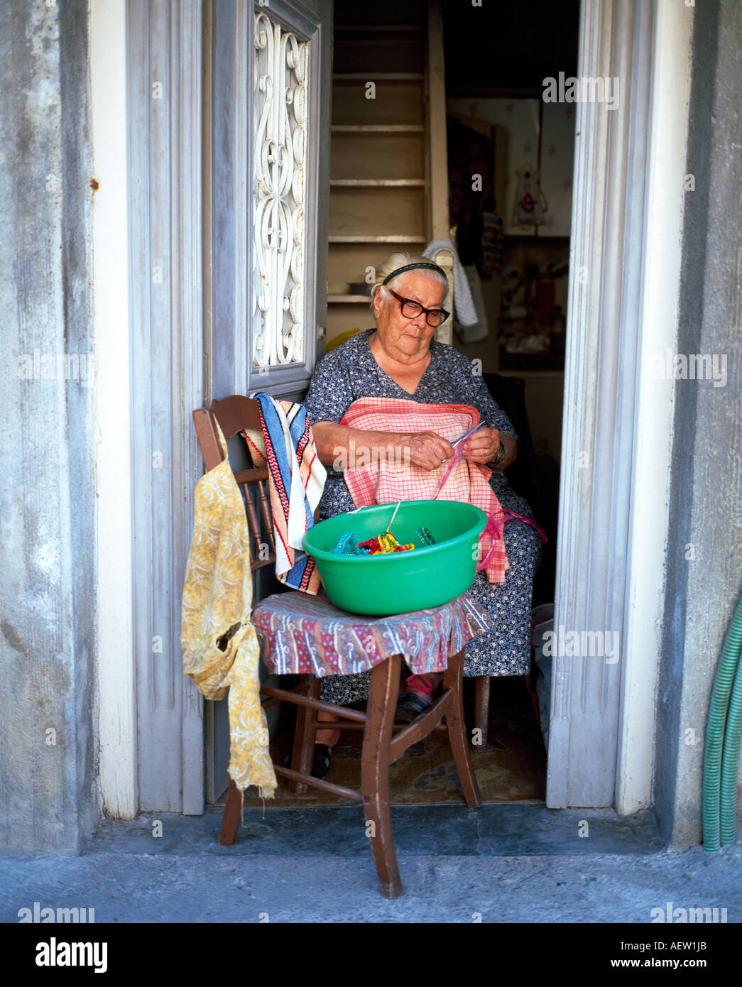 Lady sits in chair hi-res stock photography and images - Alamy