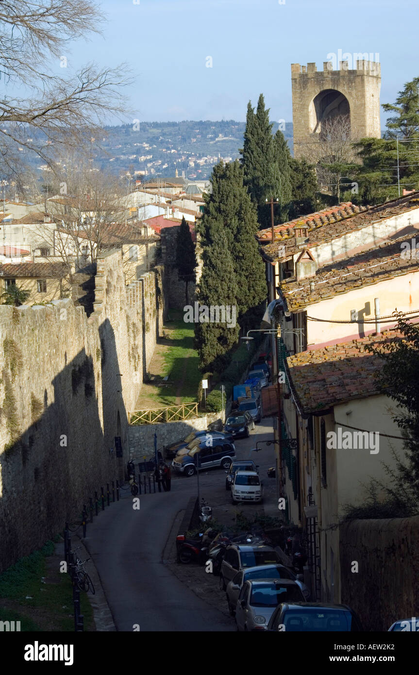 walls of Fort Belvedere Forte di Belvedere Florence Tuscany Italy ...