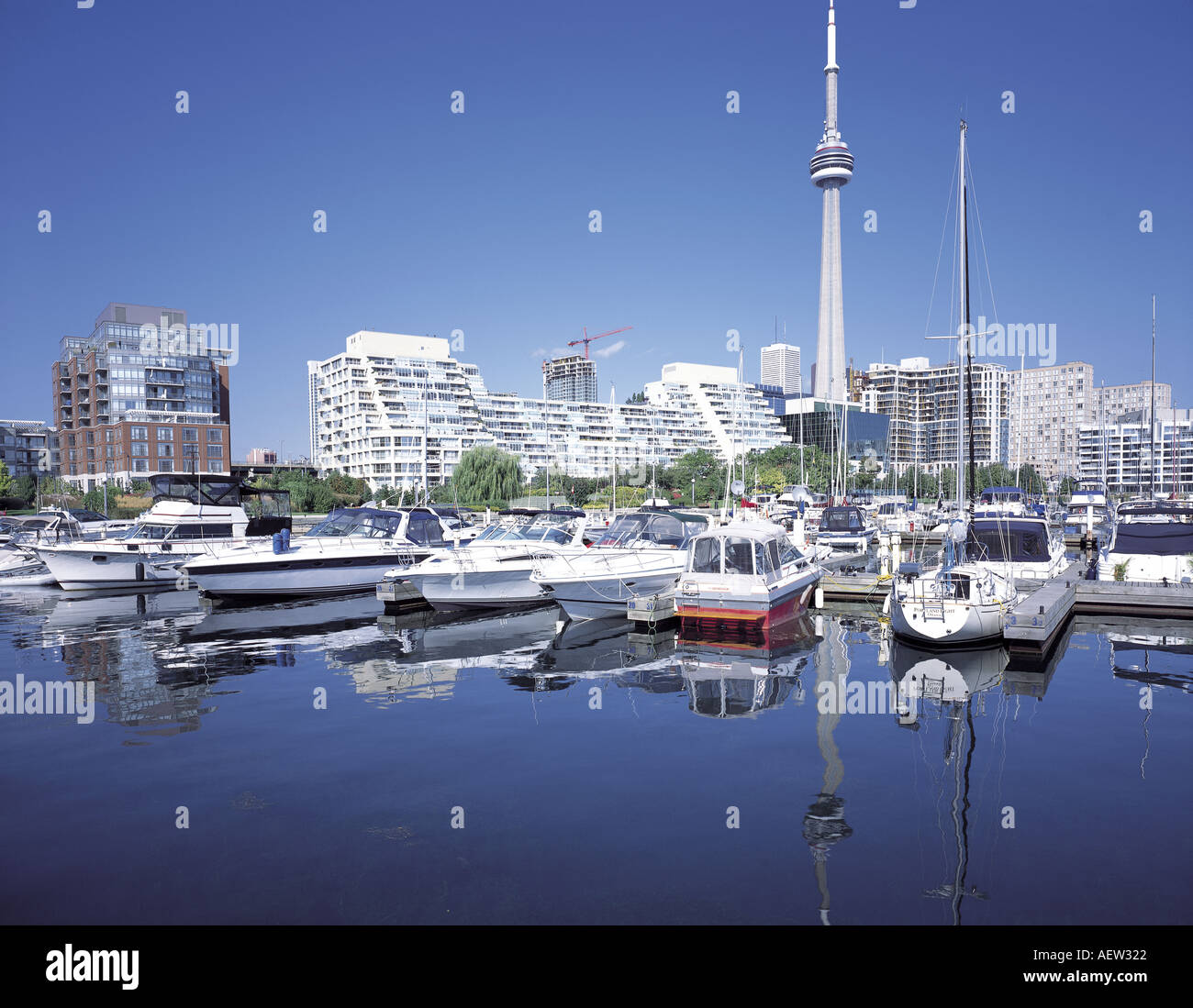 CN Tower Harbourfront TORONTO CANADA Stock Photo - Alamy