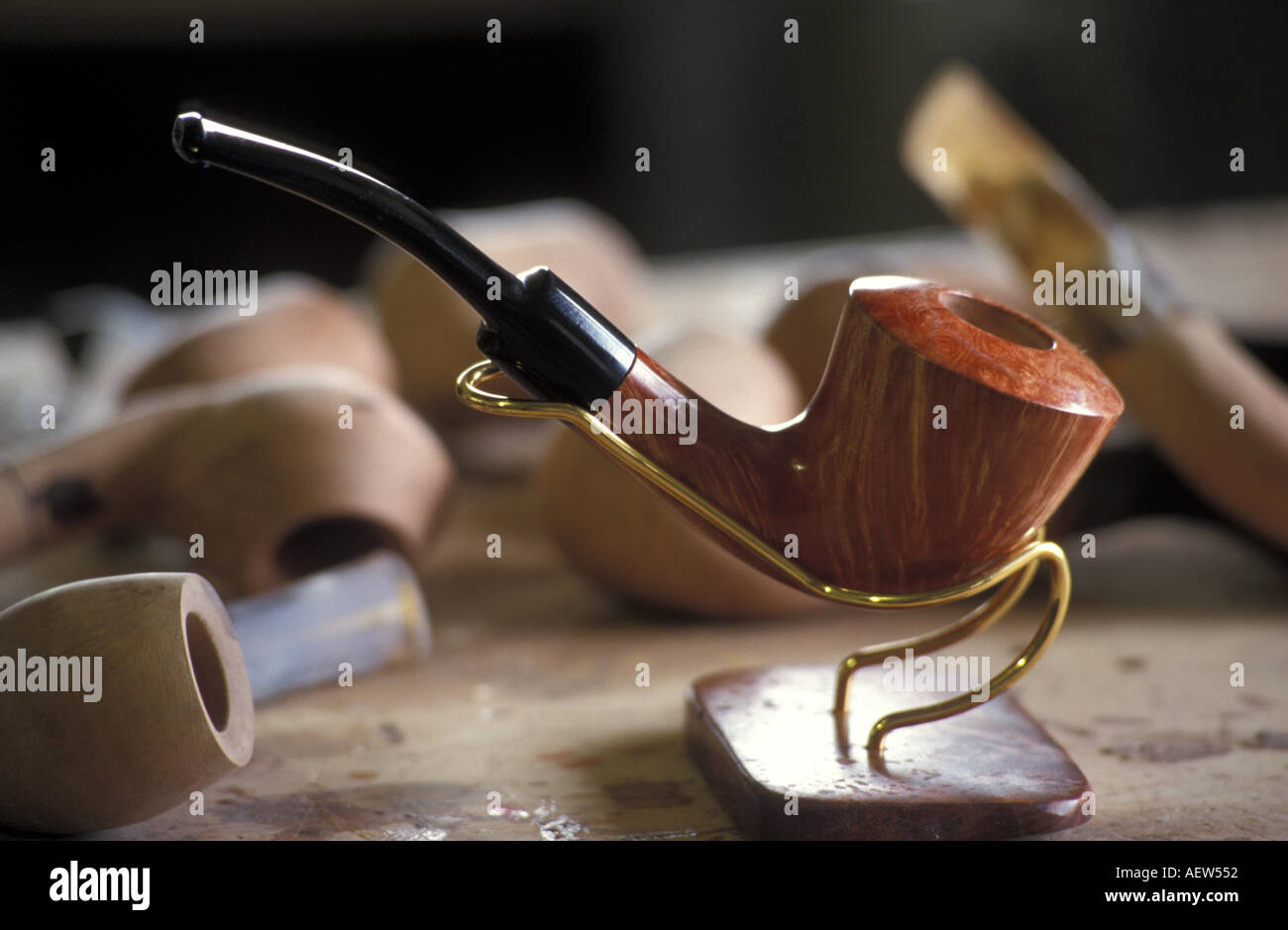 Pipe maker Centola Campania Italy Stock Photo Alamy