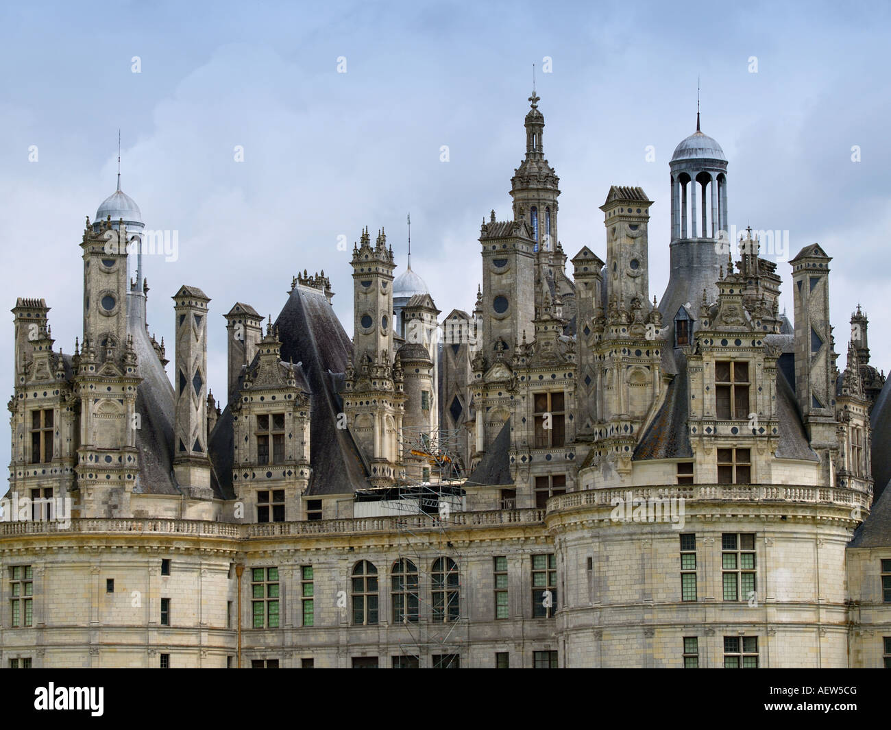 Chateau de Chambord in the Loire Valley, France, is an architectural masterpiece Stock Photo