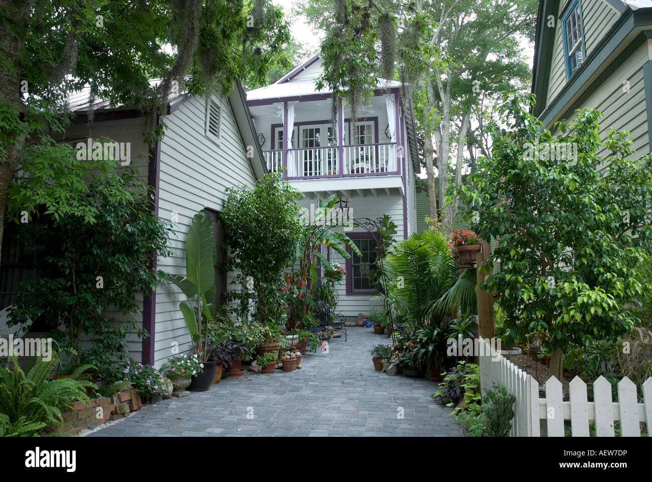 St Augustine Florida Home in historic district Stock Photo Alamy