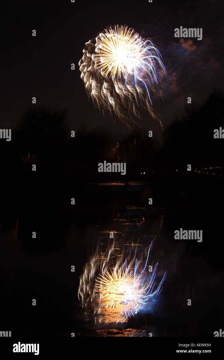 Fireworks. July 4th. Naperville Stock Photo Alamy