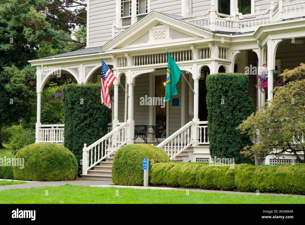 The Marshall House Officers Row Fort Vancouver National Historic Park Washington Stock Photo Alamy