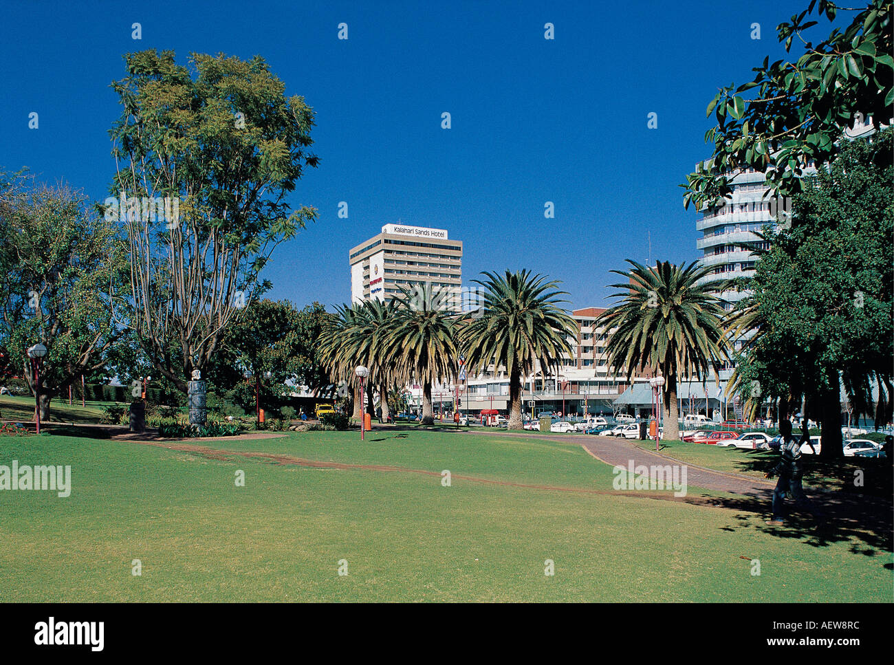 The garden of Zoo Park on Independence Avenue Windhoek Namibia south west Africa Stock Photo