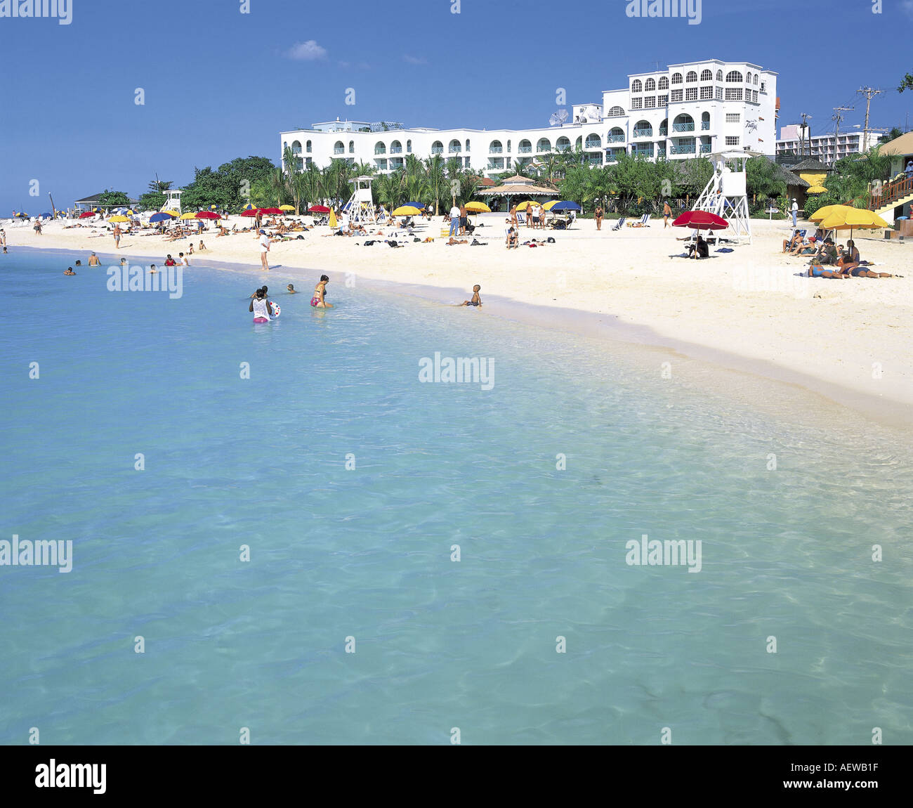 Doctors Cave Beach MONTEGO BAY JAMAICA Stock Photo Alamy