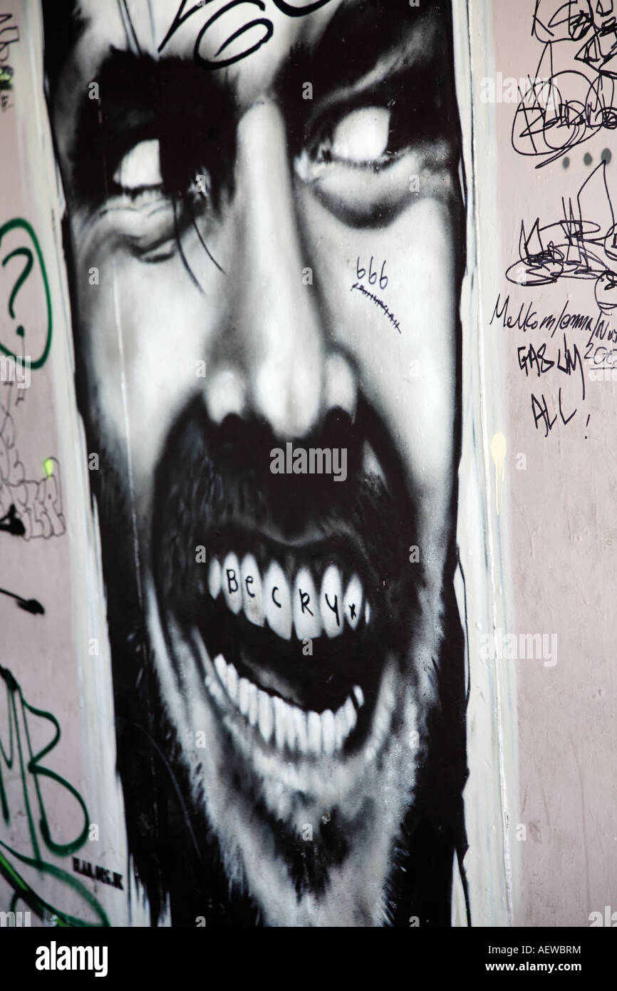 Jack Nicholson Shining Grafitti The Skateboard Centre The South Bank London  UK Europe Stock Photo - Alamy