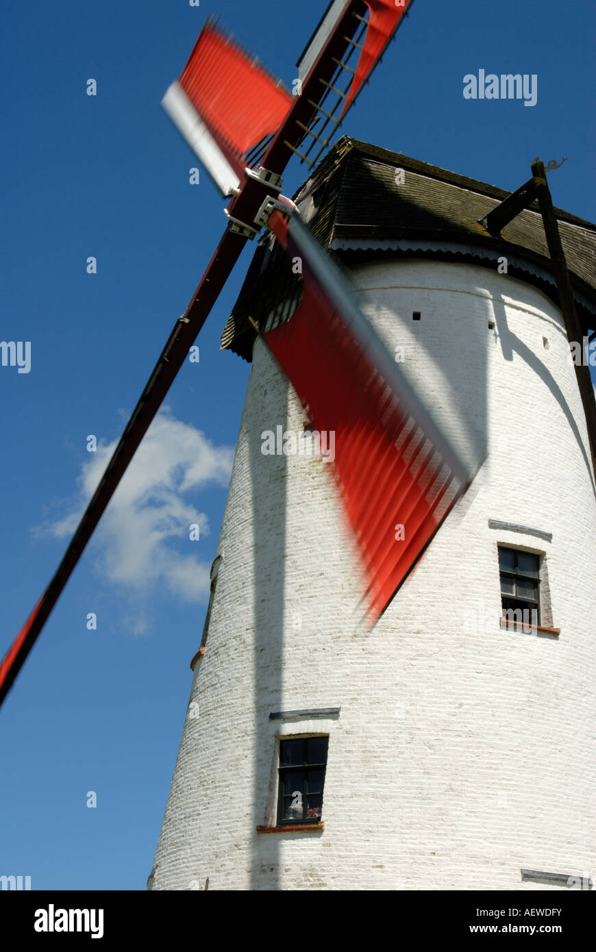 Windmill in motion, Damme Belgium Stock Photo Alamy