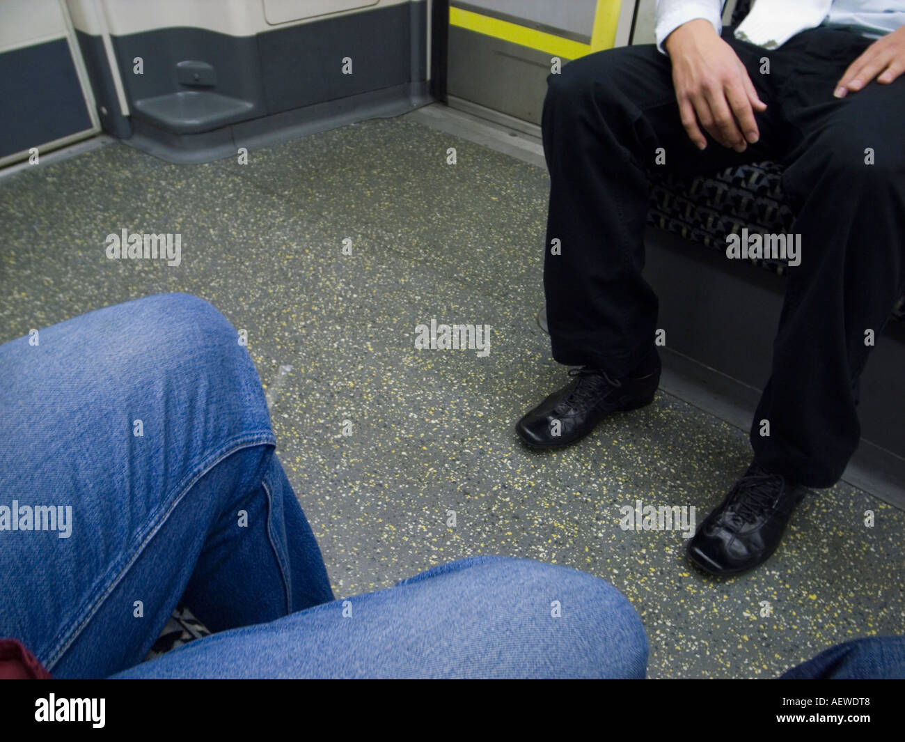 London underground passengers seat hires stock photography and images