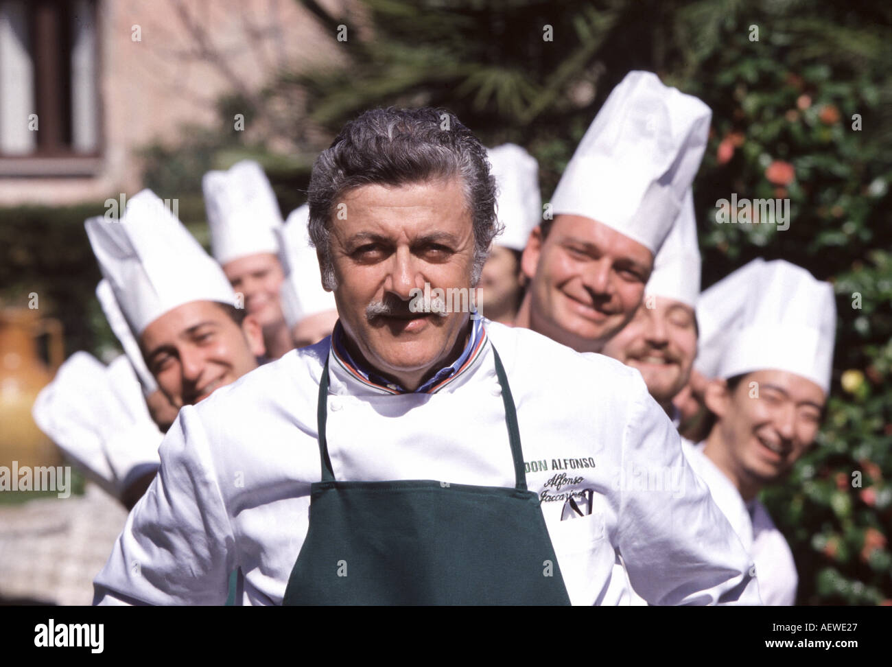 Chef Alfonso Iaccarino with his assistants Don Alfonso restaurant Sant  agata Sui Due Golfi Campania Italy Stock Photo - Alamy