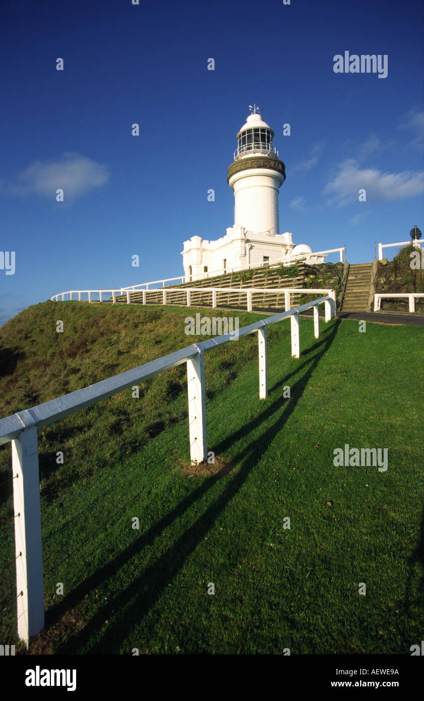 Australia Queensland lighthouse near Byron bay Stock Photo