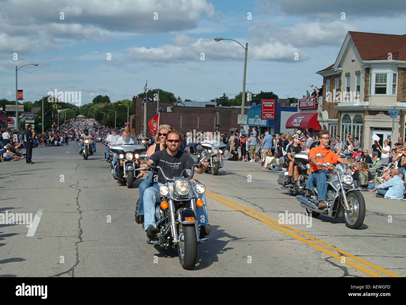 100th anniversary bike rally harley hires stock photography and images
