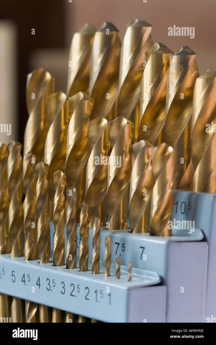Metric drill set Stock Photo Alamy