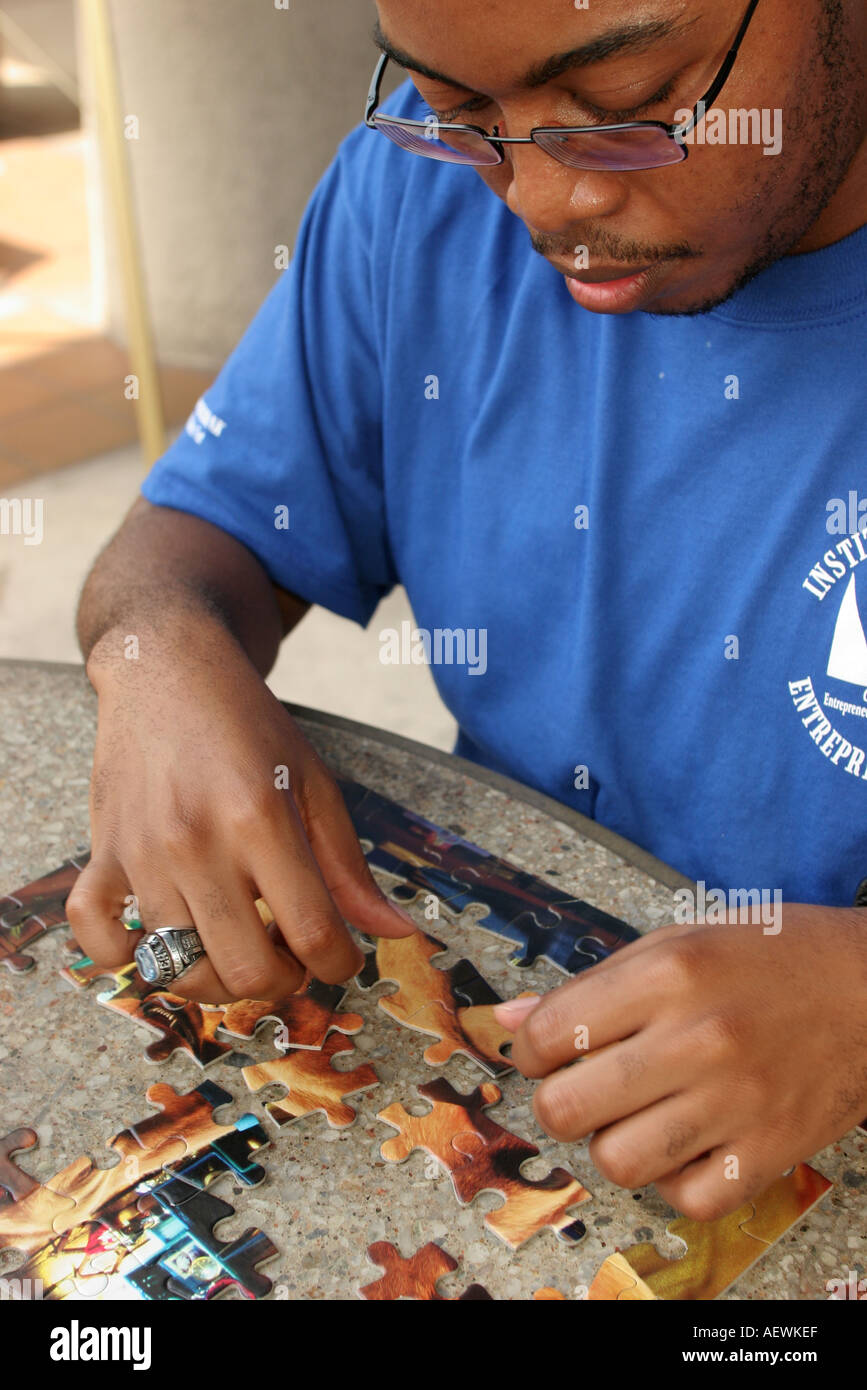 Miami Florida,Liberty City,jigsaw puzzle,Black Blacks African Africans