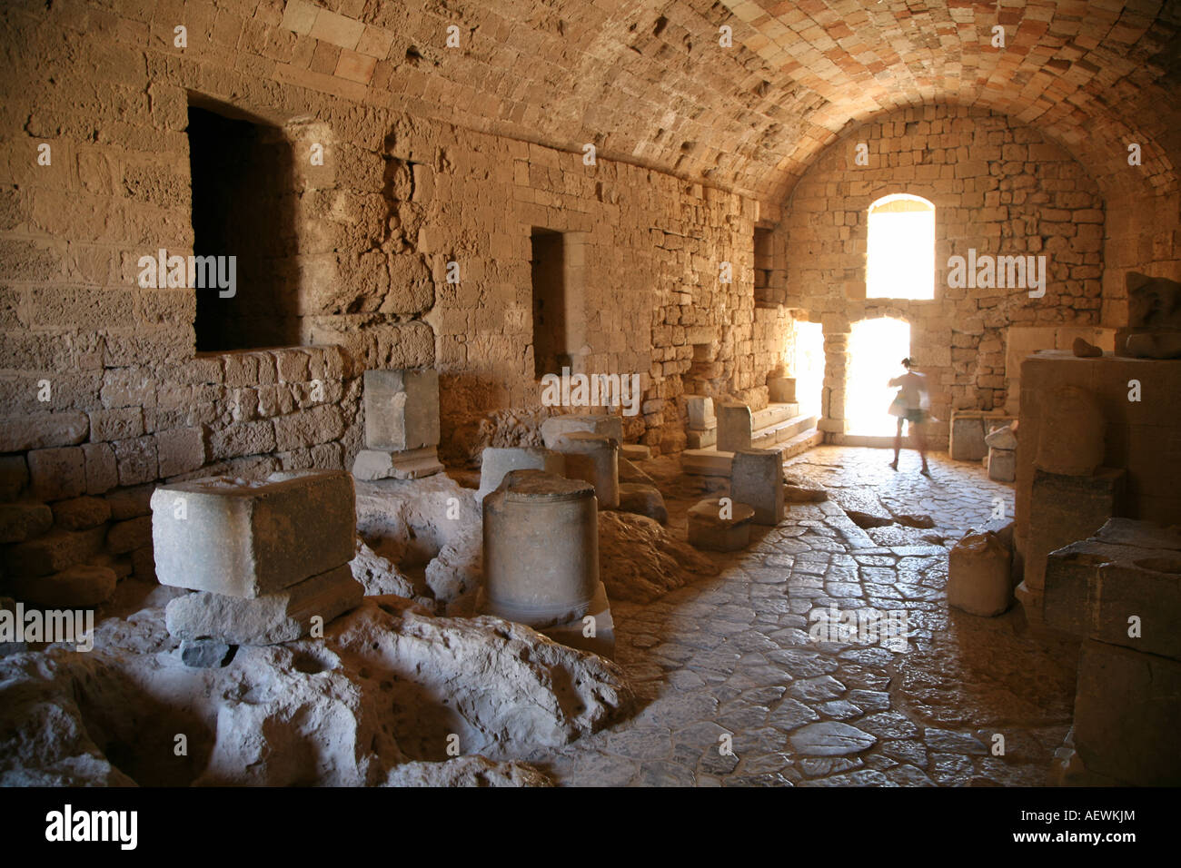 Storage Rooms The Acropolis Lindos Rhodes Greek Islands Greece Hellas Stock Photo Alamy