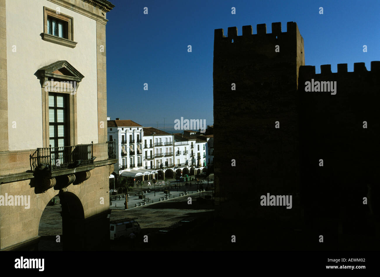 Caceres the historic centre Stock Photo