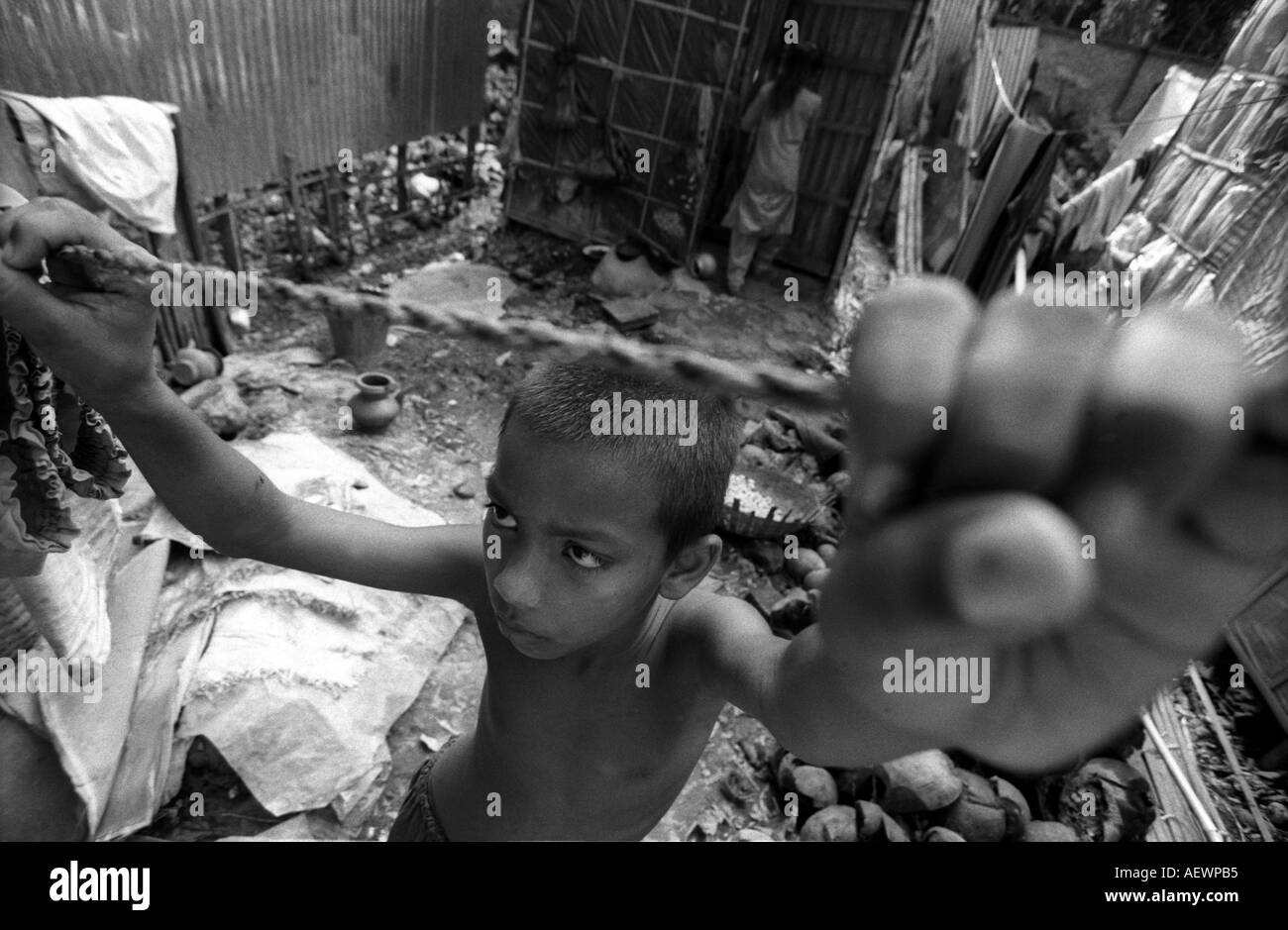 Bangladesh poverty boy Black and White Stock Photos & Images Alamy