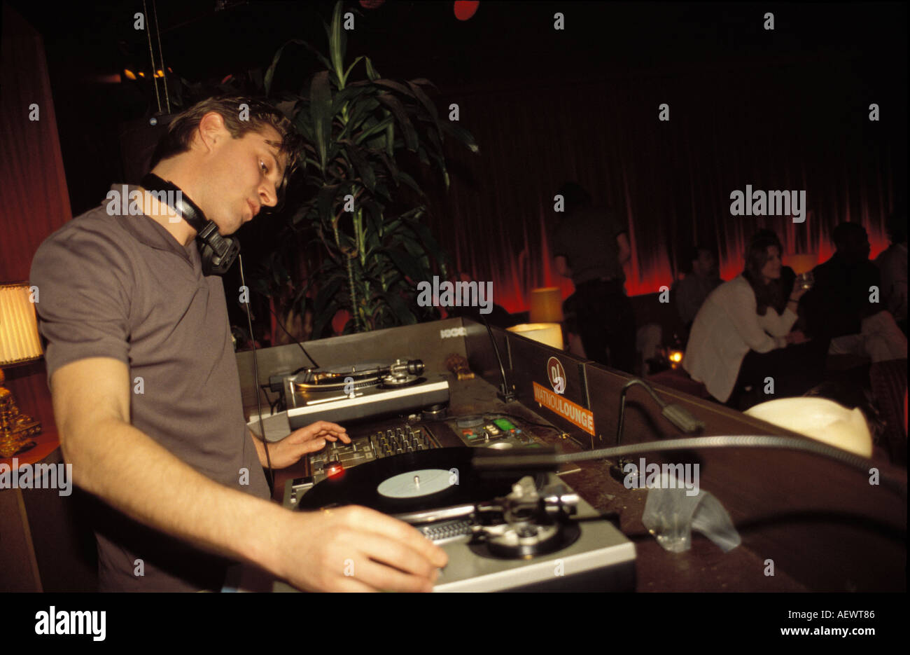 Amsterdam dj of the NL lounge Stock Photo Alamy