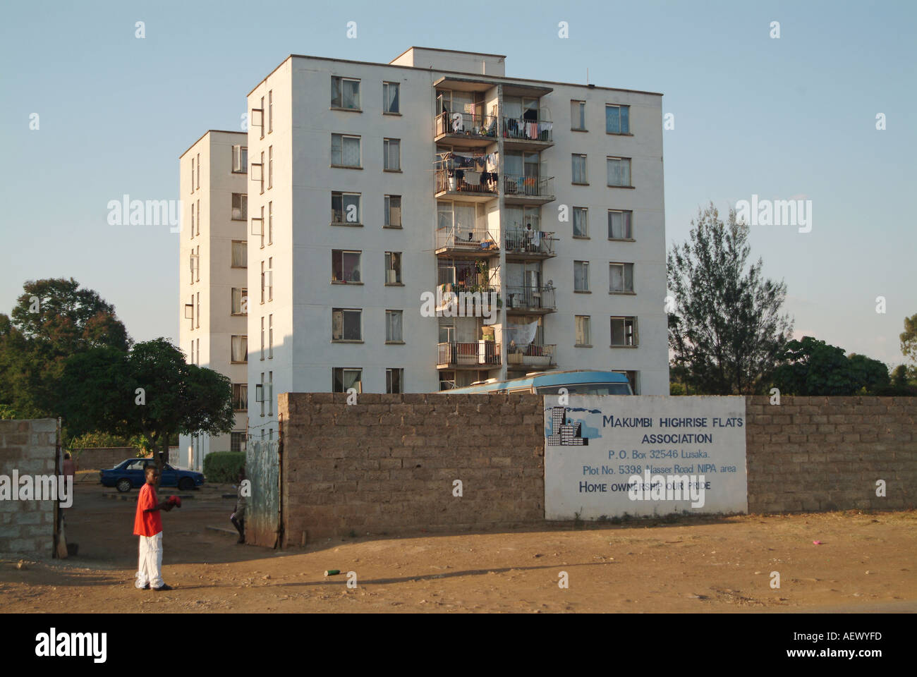 Apartments in Zambia's capital Lusaka. Zambia, Africa Stock Photo Alamy