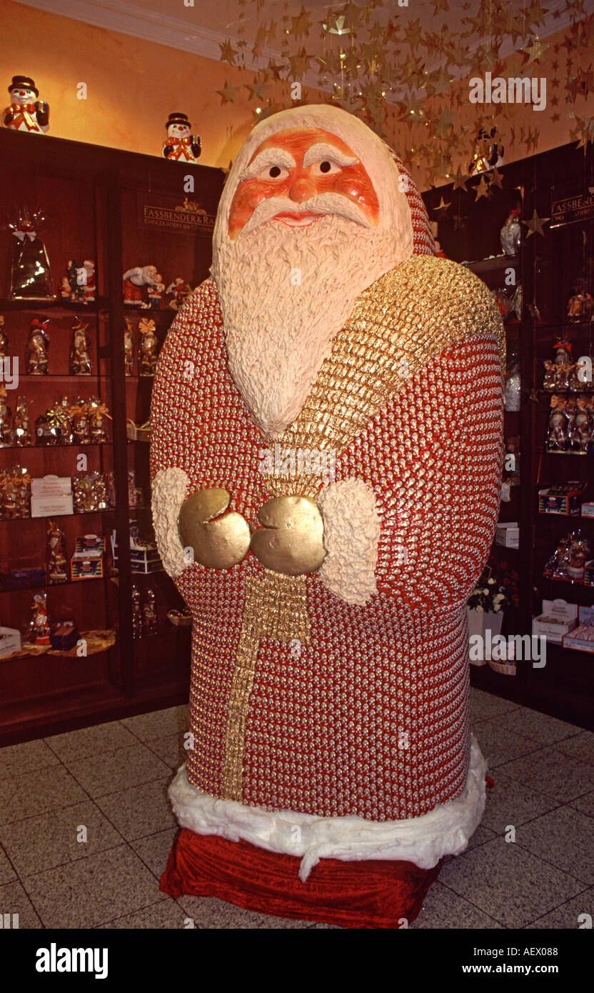 Berlin Santa Claus Confiserie Fassbender Rausch Charlottenstrasse Santa Claus Stock Photo