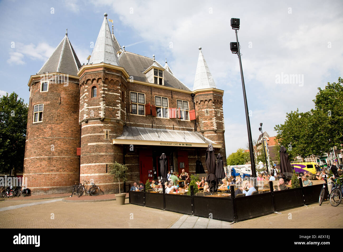 Nieuwmarkt, Amsterdam Stock Photo