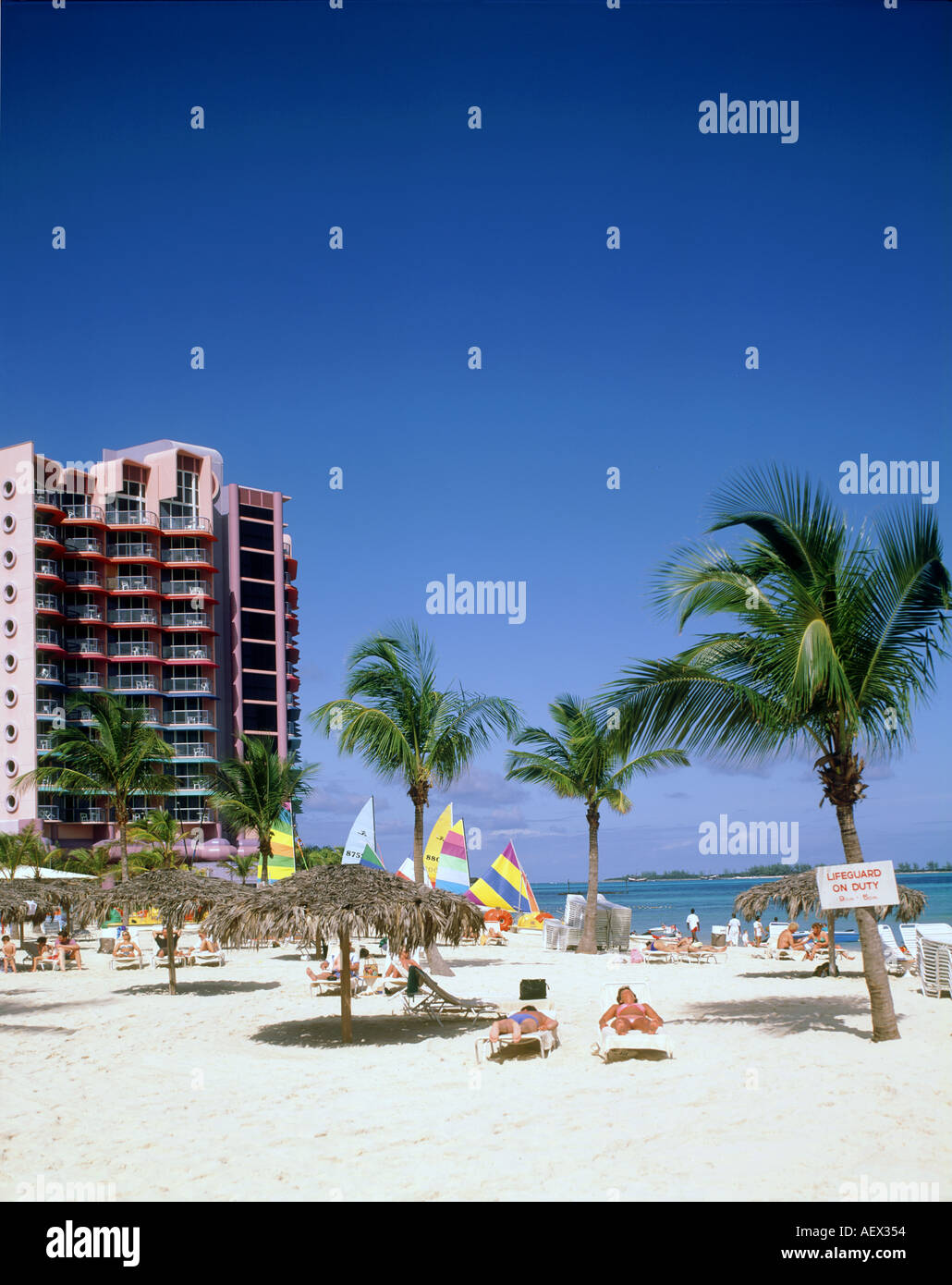 Cable Beach NASSAU BAHAMAS Stock Photo Alamy