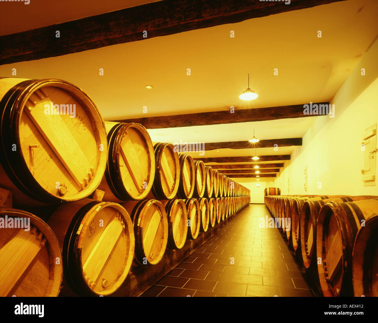Wine Cave Chateau Canon SAINT EMILION FRANCE Stock Photo Alamy