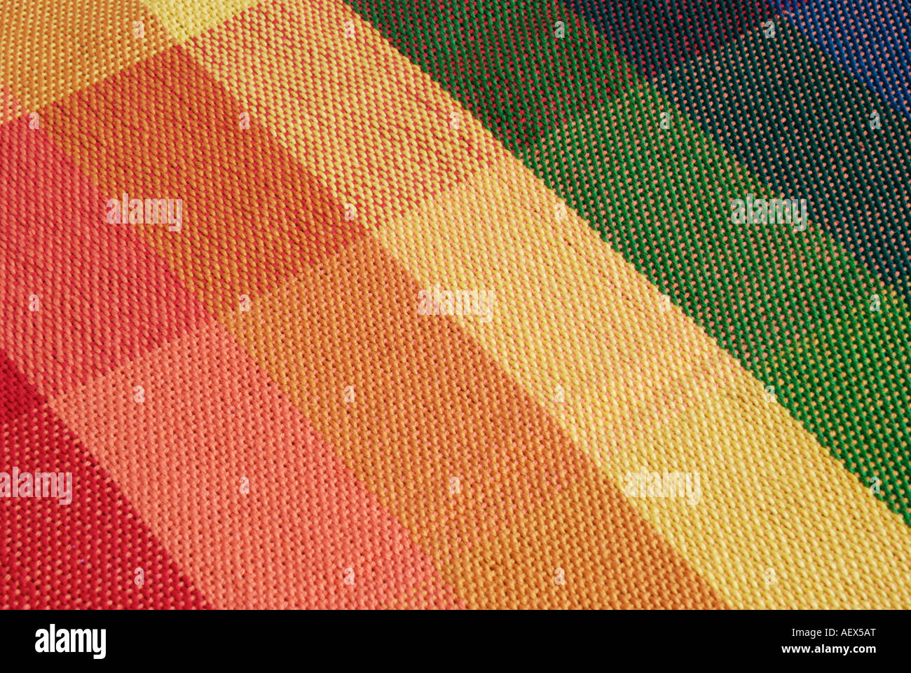 Background image Coloured fabric in check pattern Red yellow green blue