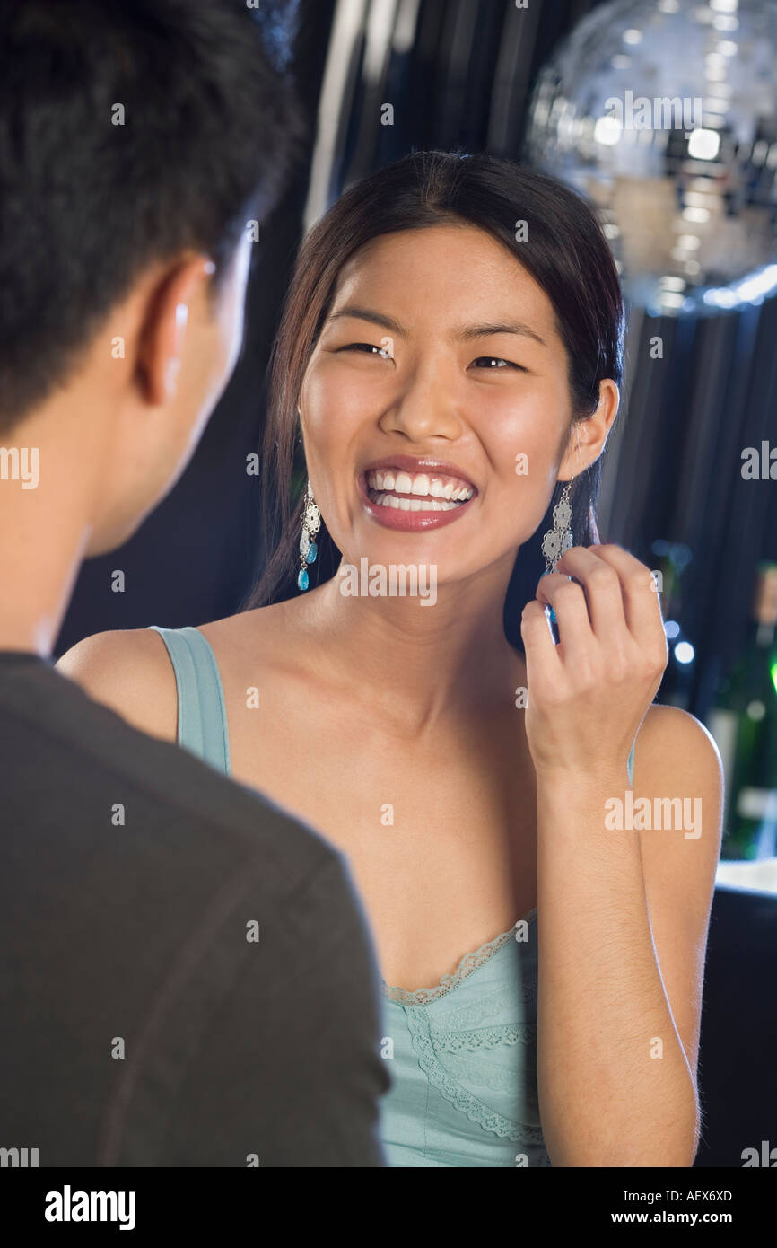 Couple in a nightclub Stock Photo