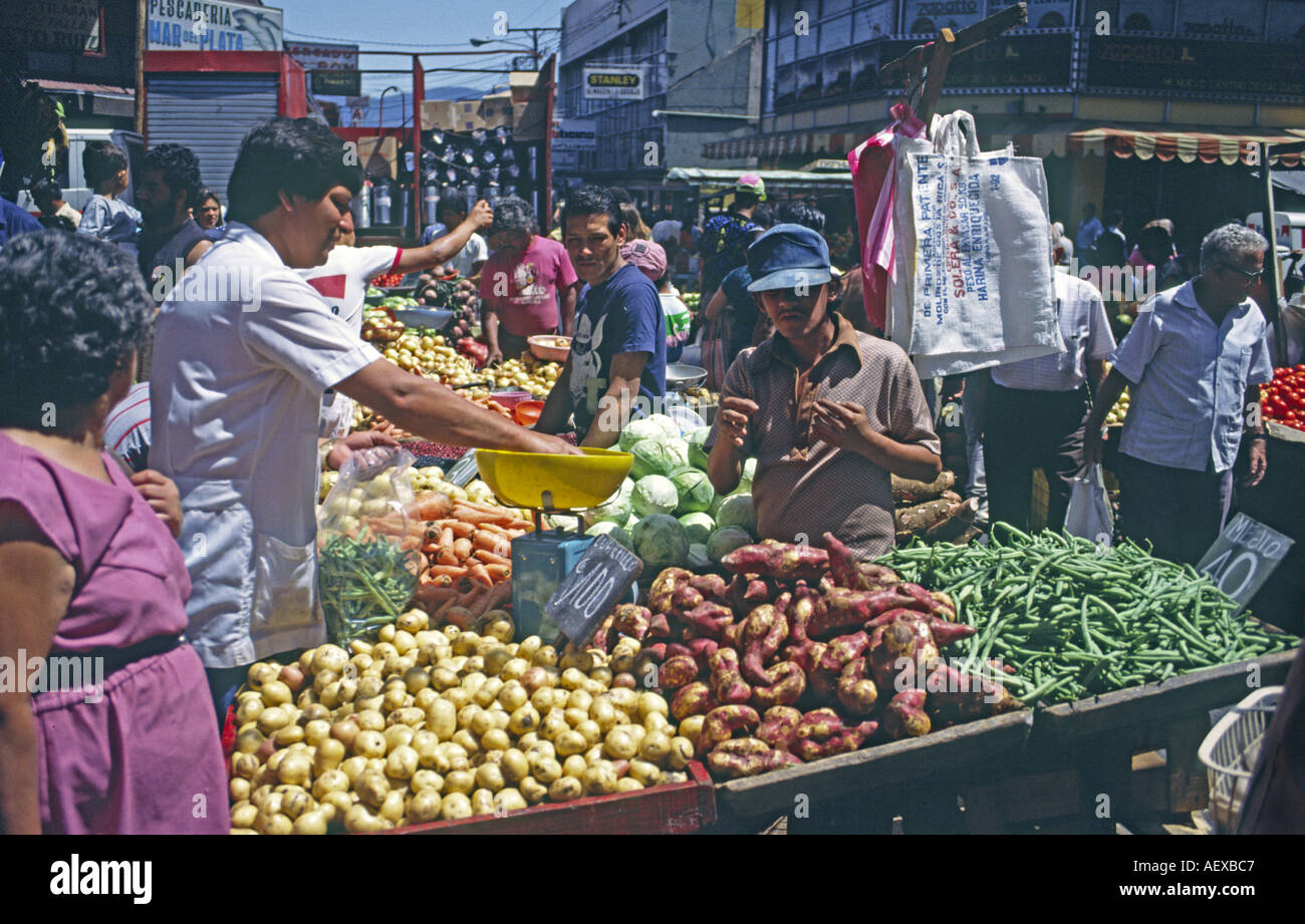 Costa Rica San Jose market fruit and vegetable Stock Photo