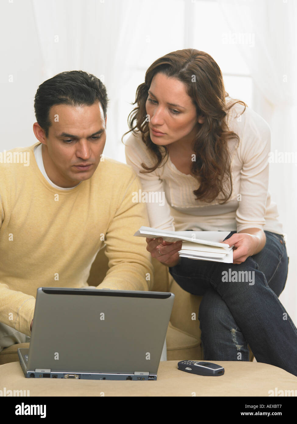 Husband Wife Working Together High Resolution Stock Photography and
